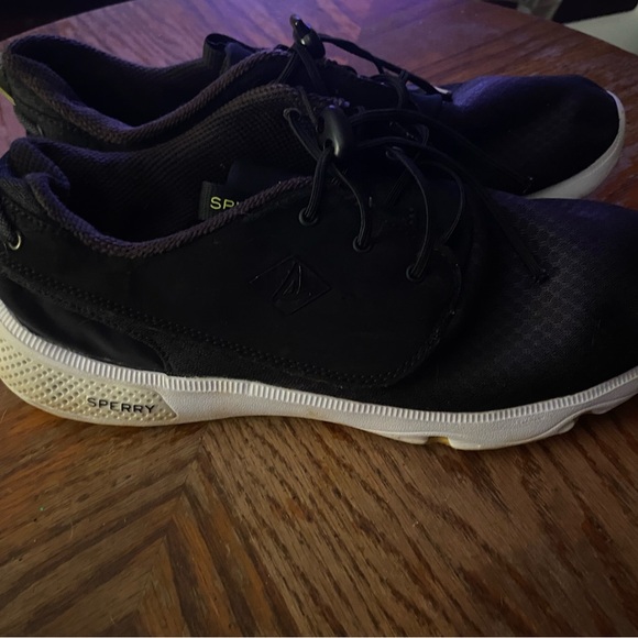 Sperry Black Athletic shoes men size 9.5 black - Picture 4 of 6